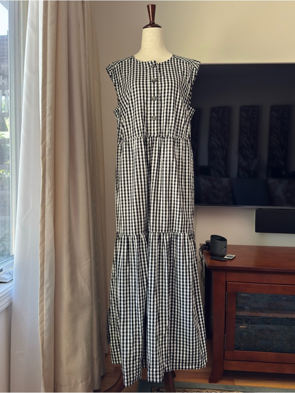 Everlane The Tiered Midi Dress Medium - Picture 2 of 12